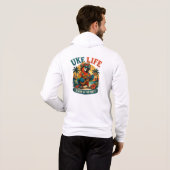 Pull À Capuche Uke Life Parrot – Island Vibes Ukulele Bird (Dos entier)