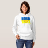 Pull À Capuche Ukraine Drapeau bleu jaune Thunder_Cove   (Devant entier)