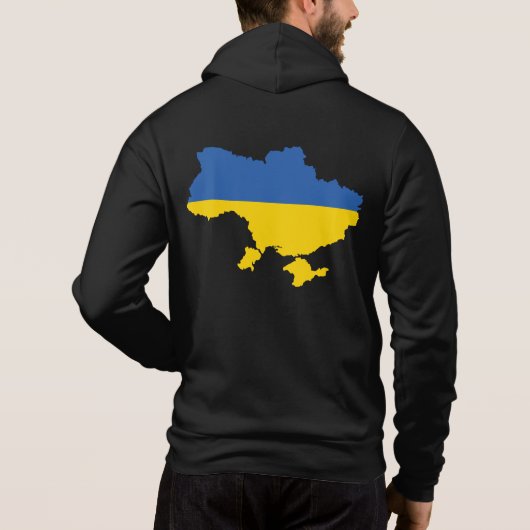 Pull À Capuche Ukraine Love & Flag (Dos)