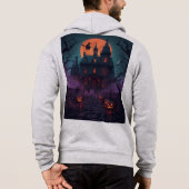 Pull À Capuche "Ultra Détaillée Nuit Effrayante d'Halloween - Com (Dos)