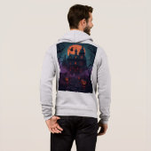Pull À Capuche "Ultra Détaillée Nuit Effrayante d'Halloween - Com (Dos entier)