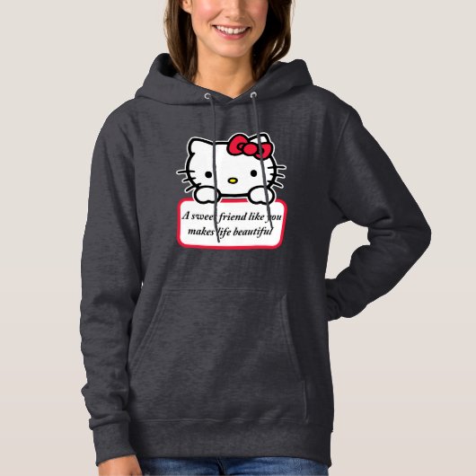 Pull À Capuche Un ami doux comme vous - T-Shirt avec citation sin (Devant)
