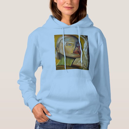 Pull À Capuche Un beau pull-over imprimé pour adulte avec capuche (Devant)