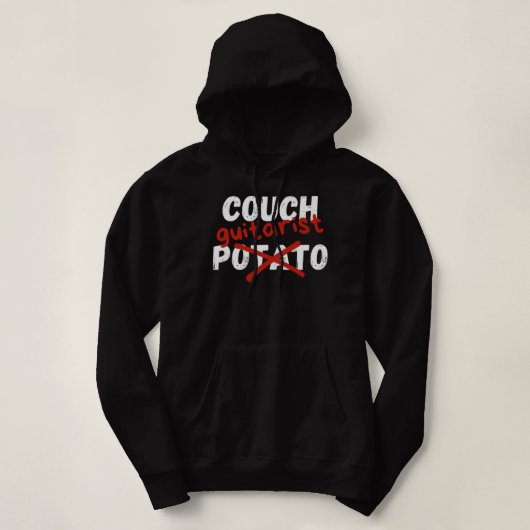 Pull À Capuche Un Canapé Guitariste, Pas Une Pomme De Terre (Design devant)