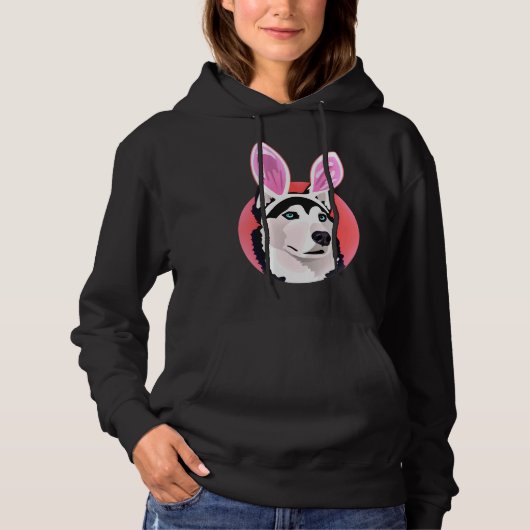 Pull À Capuche Un Chiot Husky (Devant)