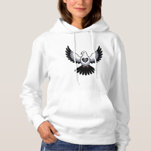 Pull À Capuche un oiseau aux ailes larges, T-shirt