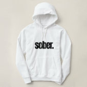 Pull À Capuche Un Vêtement Sobriété, Sober Anniversaire Cadeau (Design devant)
