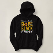 Pull À Capuche Unapologetically Dope Black Nurse Black History Mo (Design devant)