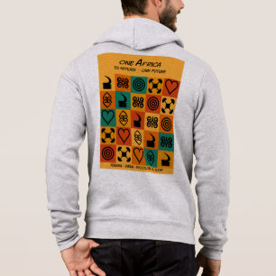 Pull À Capuche Une Afrique – Adinkra – Ghana -
