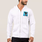 Pull À Capuche Une baleine - Sauvez les baleines blanches (Devant)