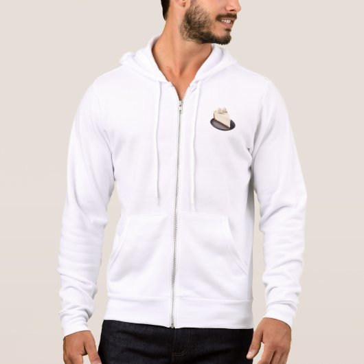 Pull À Capuche Une tranche de délicieux gâteau au fromage (Devant)