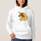 Pull À Capuche Unicorne Afro Jaune (Devant)