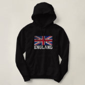 Pull À Capuche Union Jack Drapeau Royaume-Uni Angleterre Royaume- (Design devant)