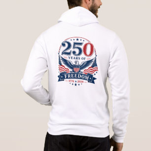 Pull À Capuche USA 250 ans de liberté - Design patriotique d'aigl