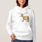 Pull À Capuche Vache Longhorn du Texas avec étoile (Devant)