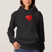 PULL À CAPUCHE VALENTINE'S RETRO 8 BIT HEART (Devant)