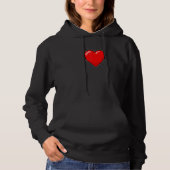 PULL À CAPUCHE VALENTINE'S RETRO 8 BIT HEART (Devant)