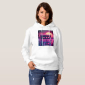 Pull À Capuche Vaporwave Aesthetic Music Design (Devant entier)