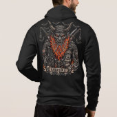 Pull À Capuche Variation III Samouraï Motard Barbe de Citrouille (Dos)