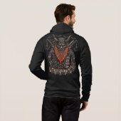 Pull À Capuche Variation III Samouraï Motard Barbe de Citrouille (Dos entier)