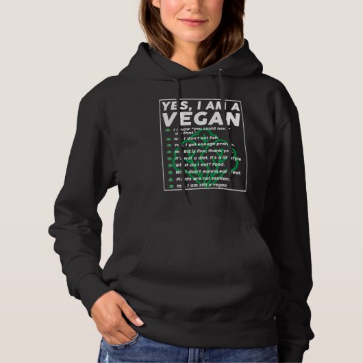Pull À Capuche Vegan Fitness-Shirt Vegetarian Activism Gym Athlet (Devant)