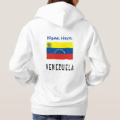 Pull À Capuche Venezuela Drapeau Vénézuélien Bleu Personnalisé (Dos)