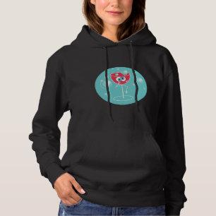 Pull À Capuche Verre de vin ivre