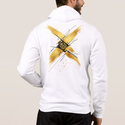 Pull À Capuche Veste à capuche à fermeture éclair VANOSTÈ Gold X (Dos)