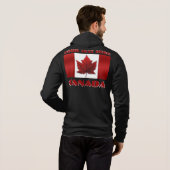 Pull À Capuche Veste à capuche avec drapeau du Canada Hoodies per (Dos entier)