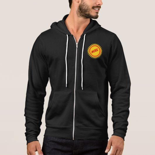 Pull À Capuche Veste à capuche Canvas noire SOLEIL NOEL (Devant)