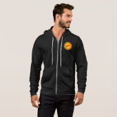 Pull À Capuche Veste à capuche Canvas noire SOLEIL NOEL (Devant entier)