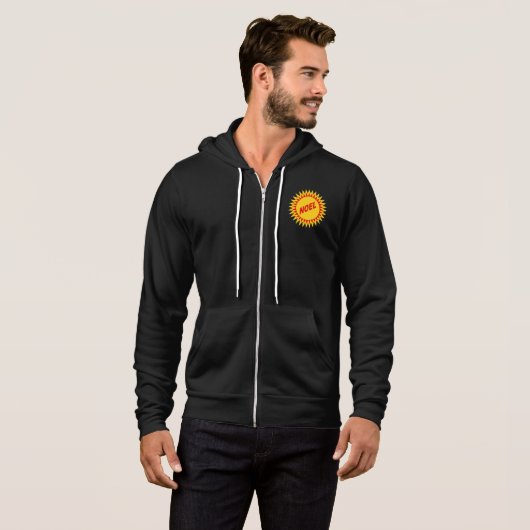 Pull À Capuche Veste à capuche Canvas noire SOLEIL NOEL (Devant entier)