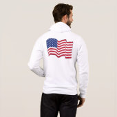 Pull À Capuche Veste à capuche drapeau américain classique (Dos entier)