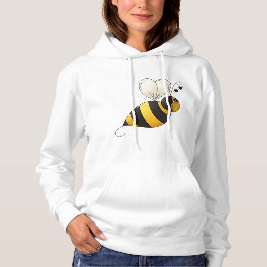 Pull À Capuche Veste à capuche pour femme abeille dodue (Devant)