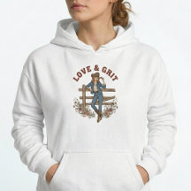 Veste à capuche vintage Cowgirl de l'Ouest Cadeau