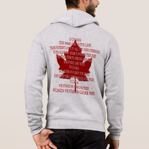 Pull À Capuche Veste Canada Hymne Canada Souvenir Veste Sport