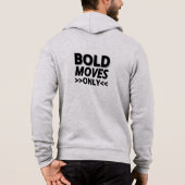 Pull À Capuche Veste cendre avec King devant et Bold Moves derriè (Dos)