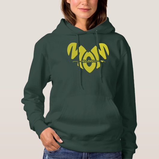 Pull À Capuche Veste de la Vie de Maman FièrE (Devant)