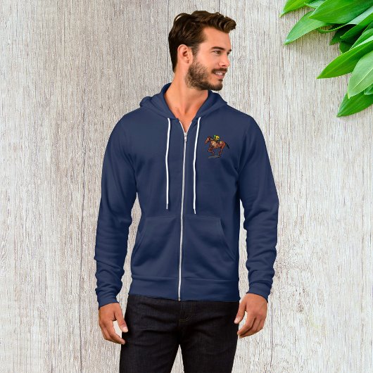 Pull À Capuche Veste pour hommes de course de chevaux