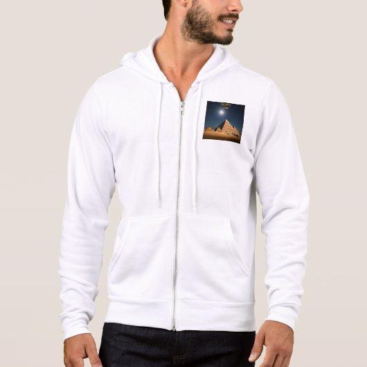 Pull À Capuche Veste Pyramides de minuit (Devant)