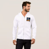 Pull À Capuche Veste Pyramides de minuit (Devant entier)