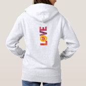 Pull À Capuche Vêtement personnalisable pour la Saint-Valentin Cœ (Dos)