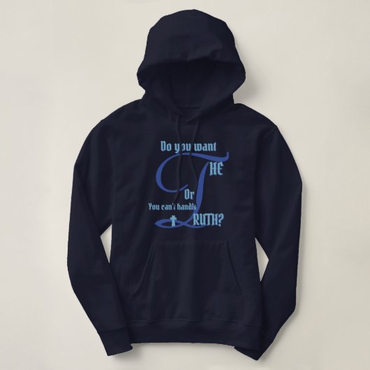 Pull À Capuche Veux-Tu Le T-shirt Vérité ? (Design devant)