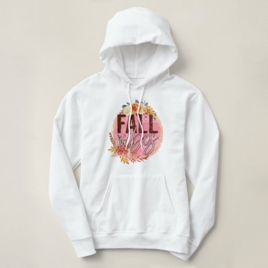 Pull À Capuche Vibes d'automne (Design devant)