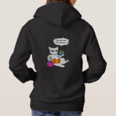 Pull À Capuche Vibes de soins personnels pour chat cool (Dos)