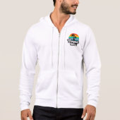 Pull À Capuche Vibes d'été avec design de palmiers (Devant)