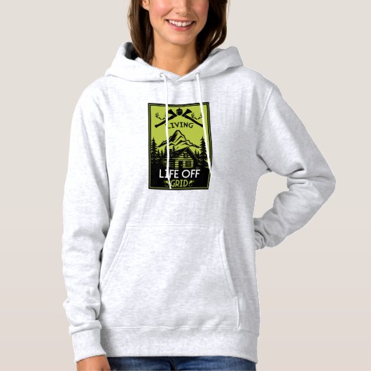 PULL À CAPUCHE VIE HORS RÉSEAU (Devant)