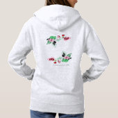 Pull À Capuche Vin Sweatshirt à capuchon de base avec Rose (Dos)