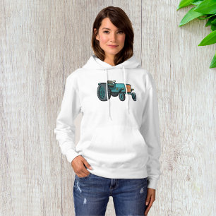 Pull À Capuche Vintage Blue Tracteur