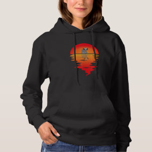 Pull À Capuche Vintage Madagascar Animal Sunset Cute Lemur Monkey